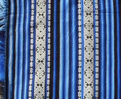 Poncho blau Muster