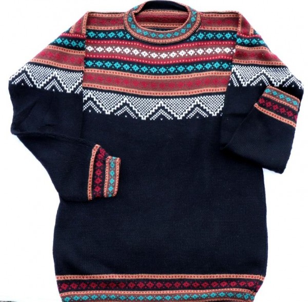5872 Pulli Schneeflocke schwarz